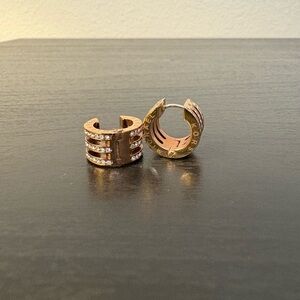 Michael Kors Elegant Gold Hoop Earrings